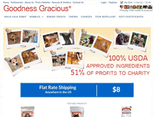 Tablet Screenshot of goodnessgracioustreats.com
